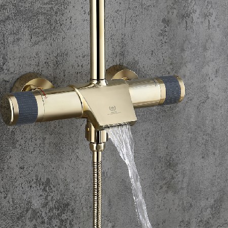 Gaosi shower zirconium gold
